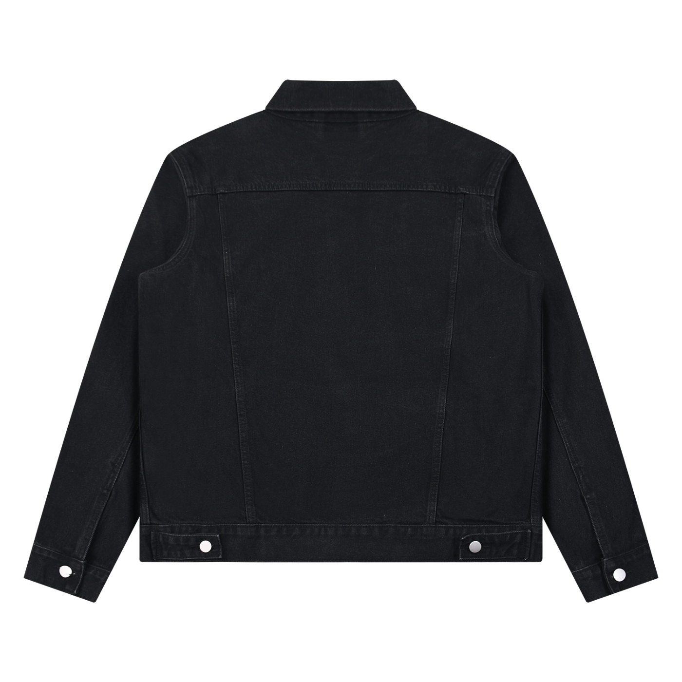 Washed Button-Up Denim Jacket