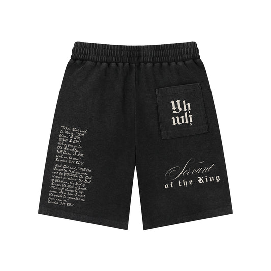 EXO 03 | Mineral Wash Waffle Knit Shorts