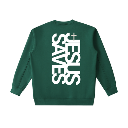 Jesus Saves Vertical | Essential Crewneck Sweatshirt