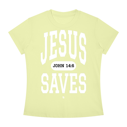 JESUS SAVES Classic | Slim Fit Crewneck Tee