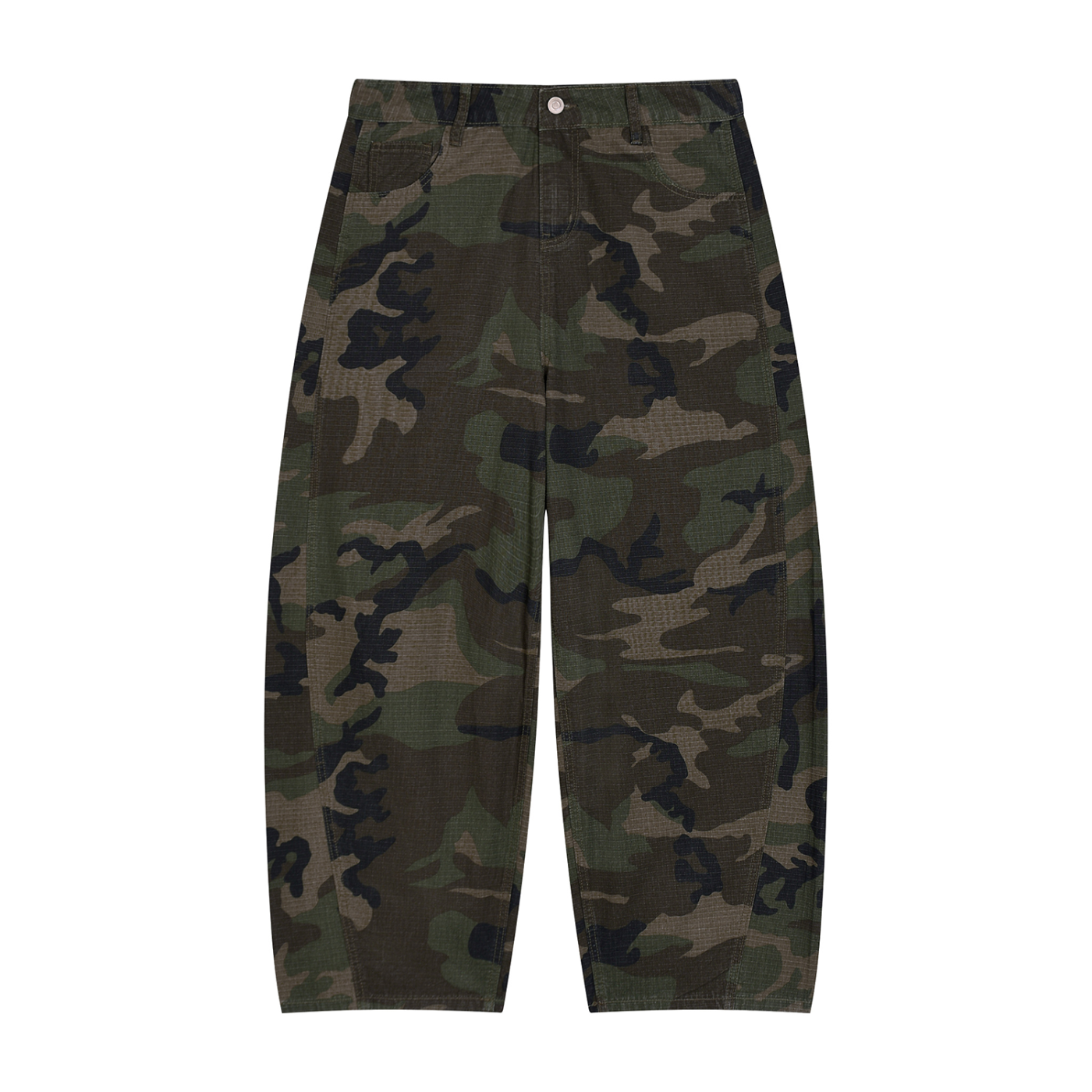 Camo Barrel Cargo Pants