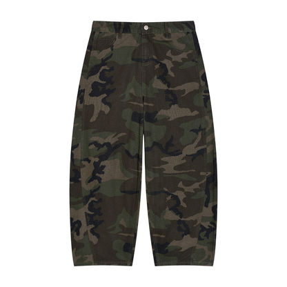 Camo Barrel Cargo Pants