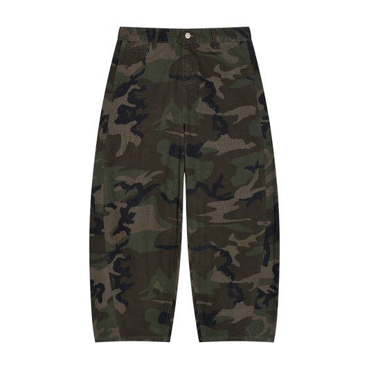 Camo Barrel Cargo Pants