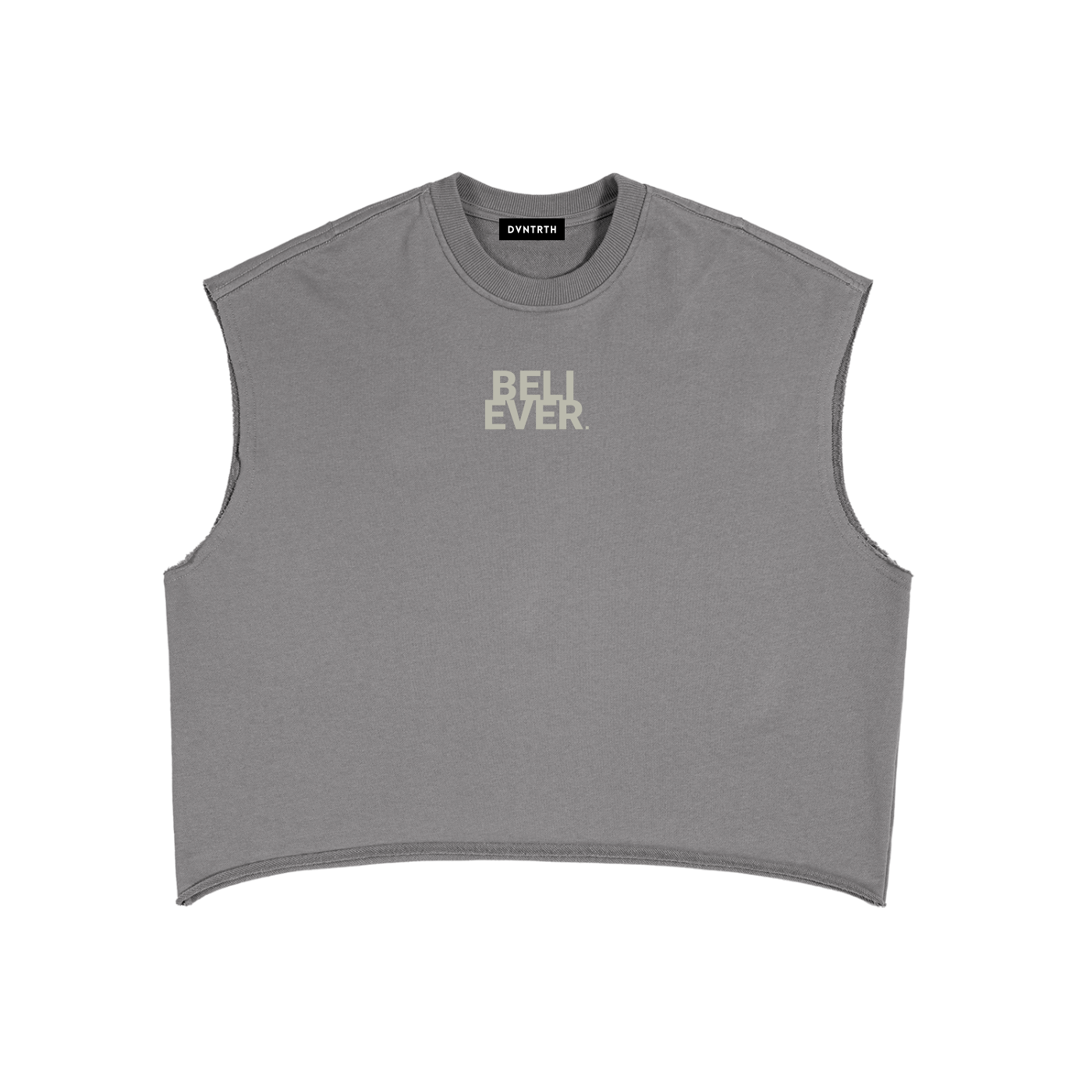 Believer x John 14:6 | Frayed Sleeveless Boxy Sweatshirt