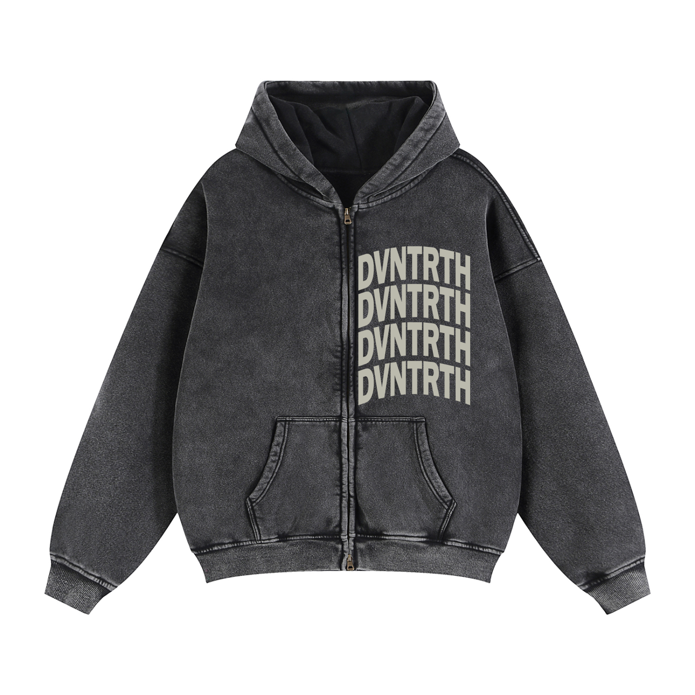 DVNTRTH 4x | Vintage Zip Boxy Hoodie
