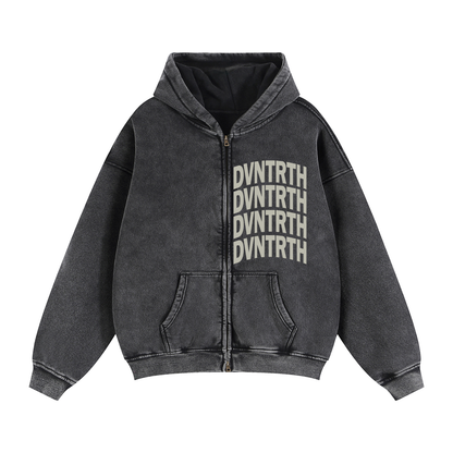 DVNTRTH 4x | Vintage Zip Boxy Hoodie
