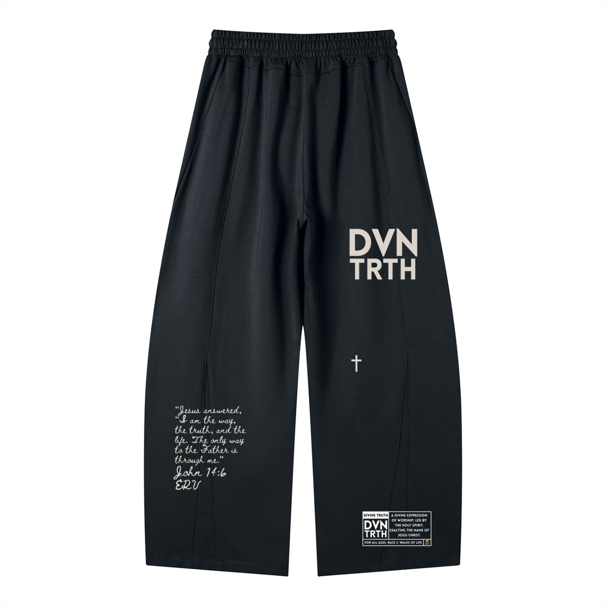 Jesus Saves x John 14:6 | Wide Leg Panel Sweatpants