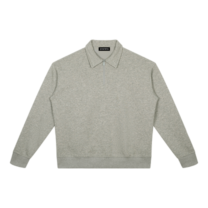 Unisex Boxy Quarter-Zip Sweatshirt