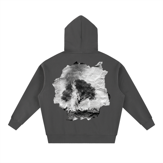 BURNING BUSH Oversized Boxy Hoodie