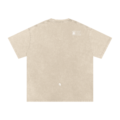 Snow Washed Oversized Cotton T-Shirt