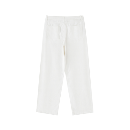 Essential Cotton Straight-Leg Pants