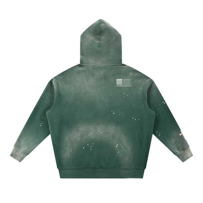 Red DVNTRTH | Vintage Washed Frayed Hoodie