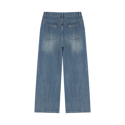 Women’s Vintage Wash Wide Leg Jeans