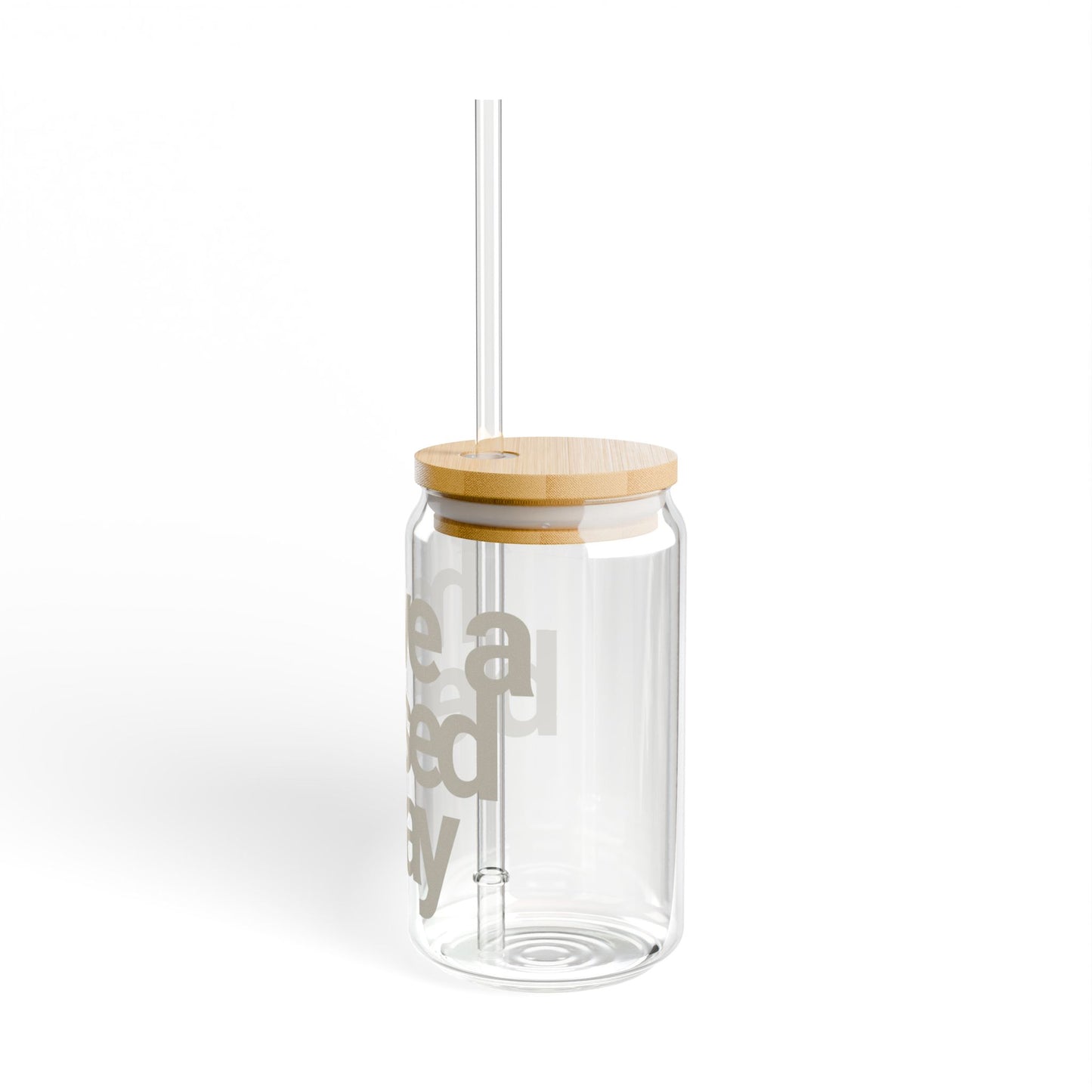 Have a Blessed Day | Sipper Glass - Beige