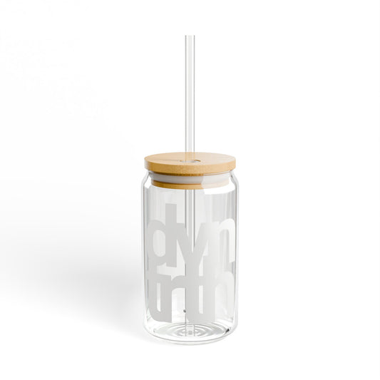 DVNTRTH Stacked | Sipper Glass - White