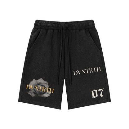 Static Flower x John 14:6 | Mineral Wash Waffle Knit Shorts