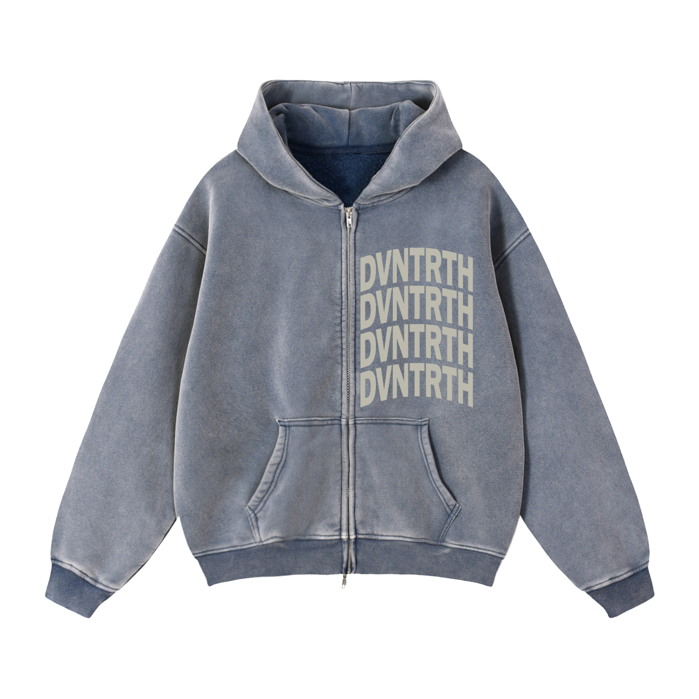 DVNTRTH 4x | Vintage Zip Boxy Hoodie