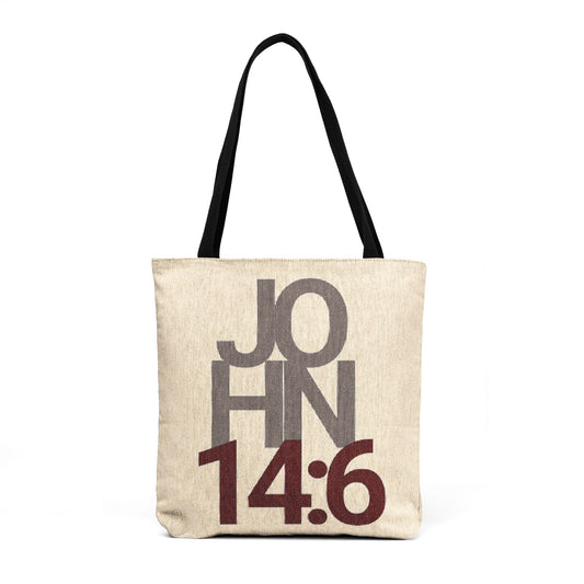 John 14:6 Woven Tote Bible Bag