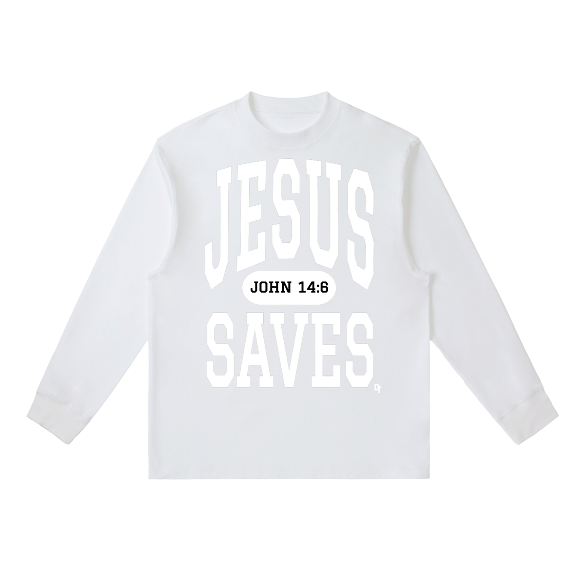 JESUS SAVES Classic | Essential Crewneck Long-Sleeve Tee