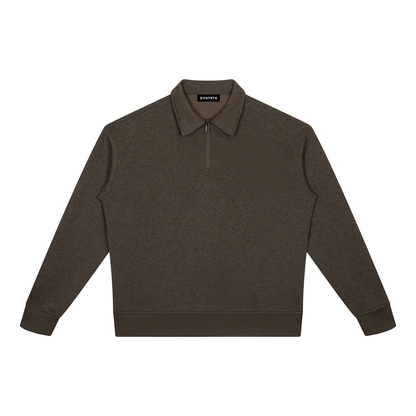 Unisex Boxy Quarter-Zip Sweatshirt