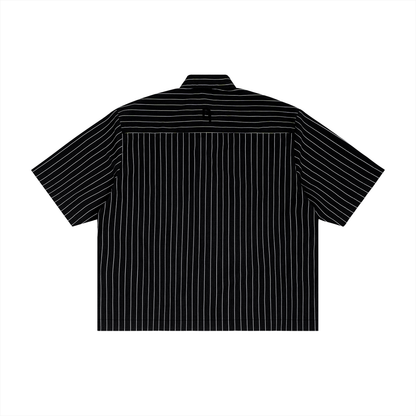 JESUS SAVES Classic | Striped Boxy Button-Up Shirt