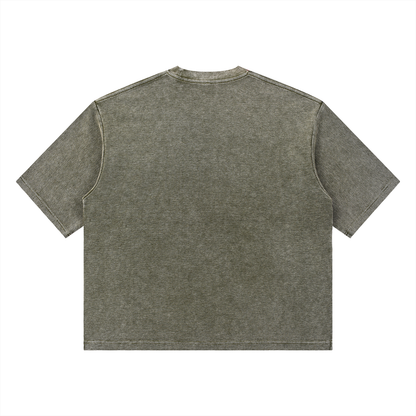 Minimal Wash Waffle Boxy Tee