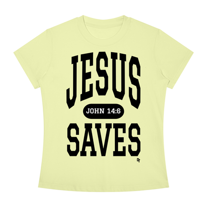 JESUS SAVES Classic | Slim Fit Crewneck Tee