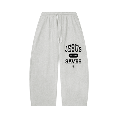 JESUS SAVES Classic | Waffle Barrel Pants