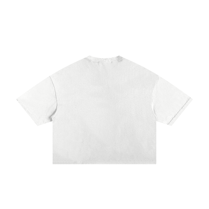 Classic Cut-Holes Frayed Boxy Tee
