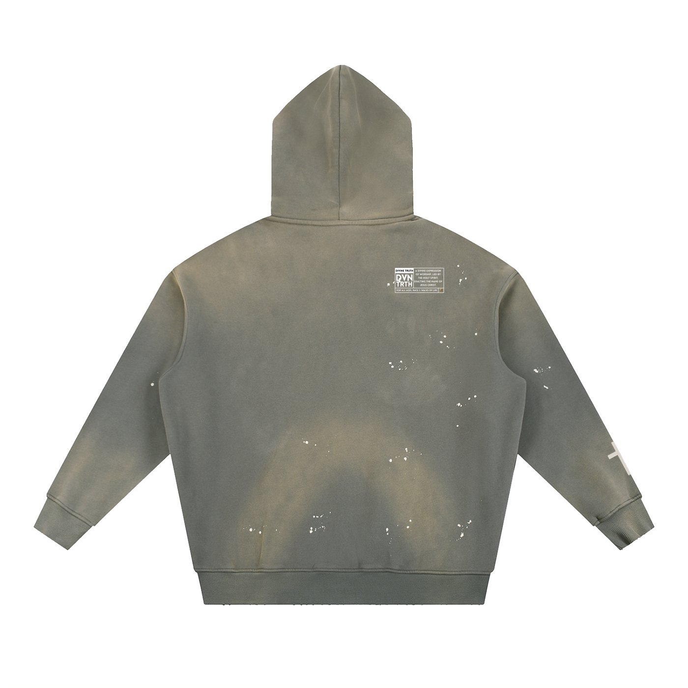 Yellow DVNTRTH | Vintage Washed Frayed Hoodie