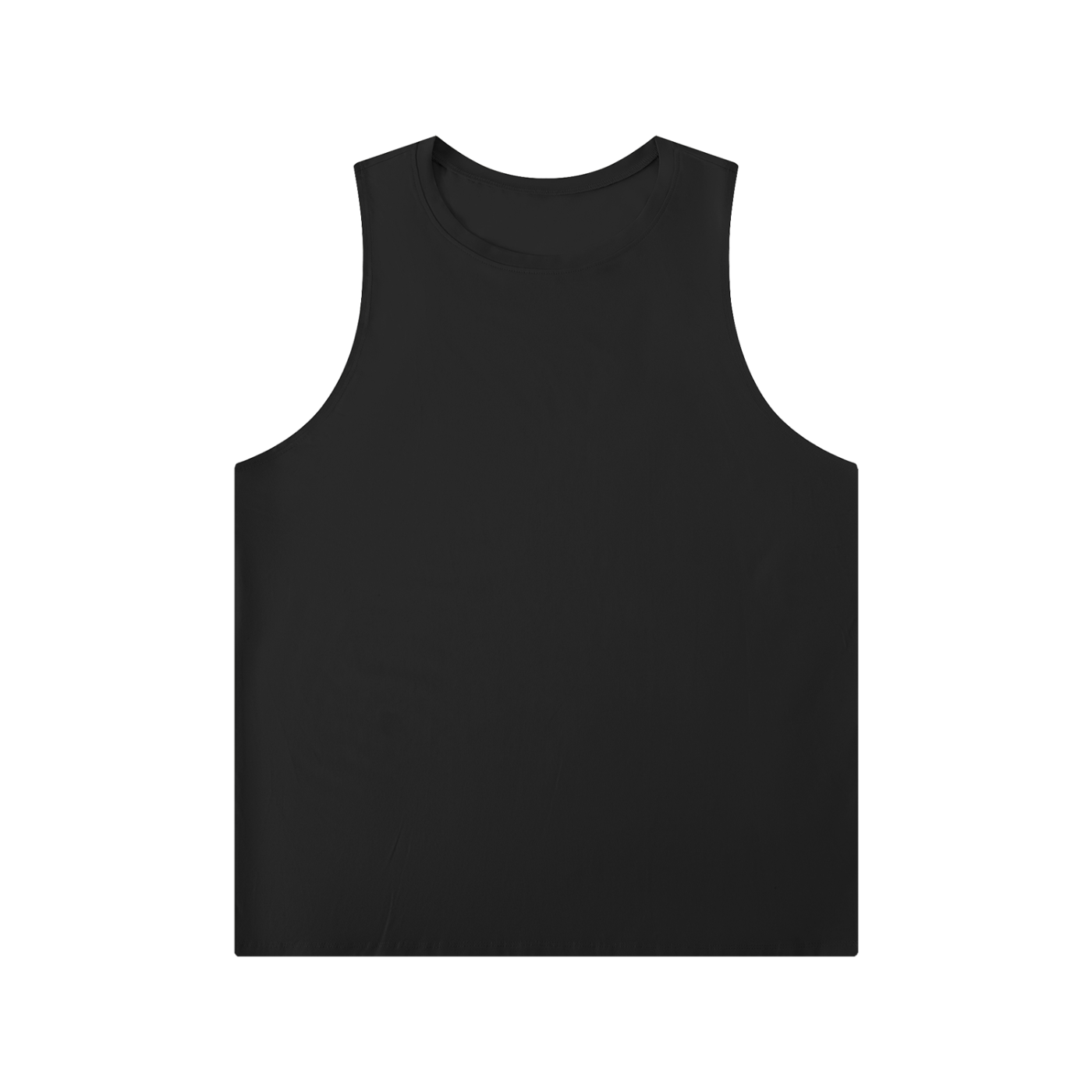 Solid Color Crewneck Tank Top