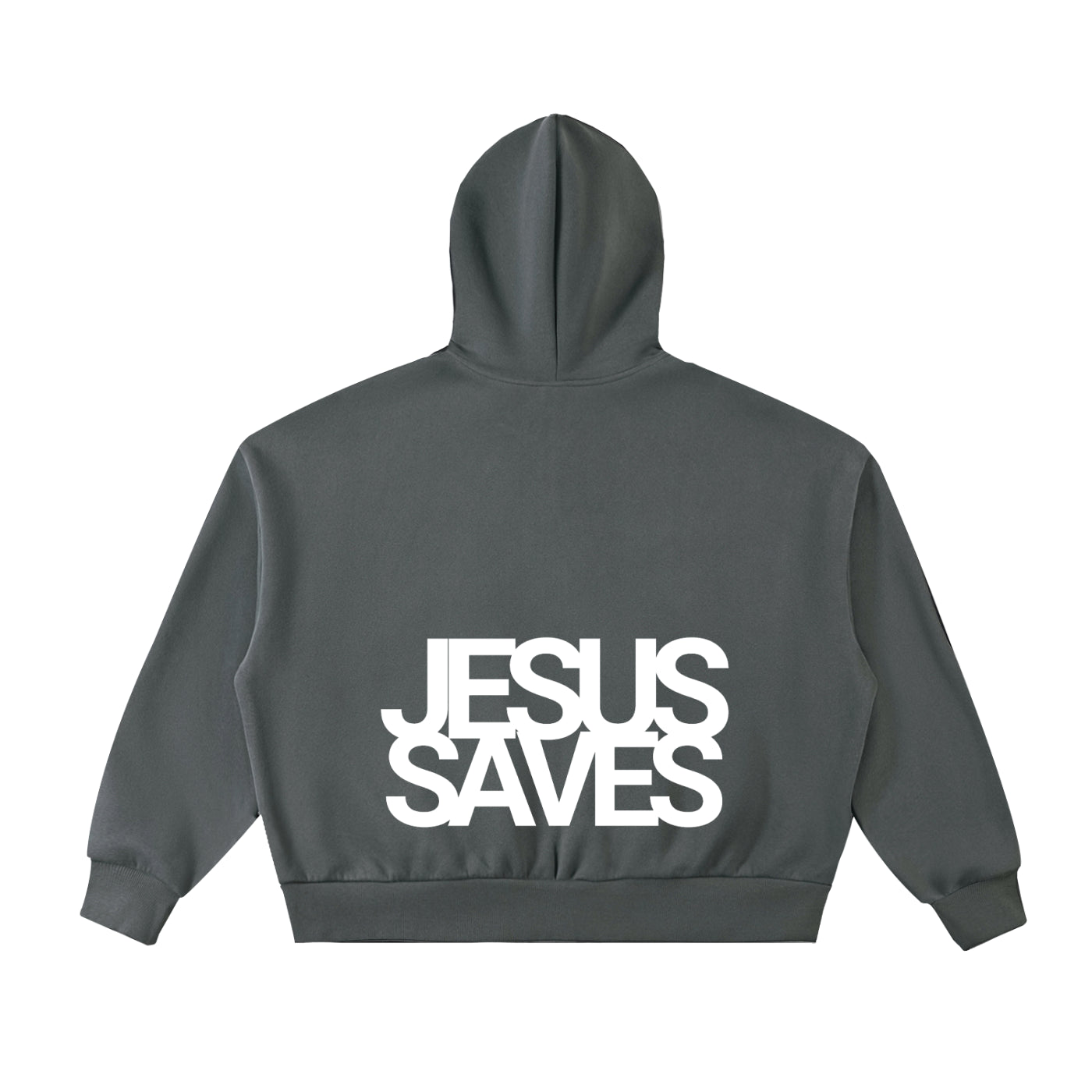 Jesus Saves | Full-Zip Boxy Hoodie