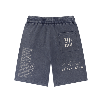 EXO 03 | Mineral Wash Waffle Knit Shorts
