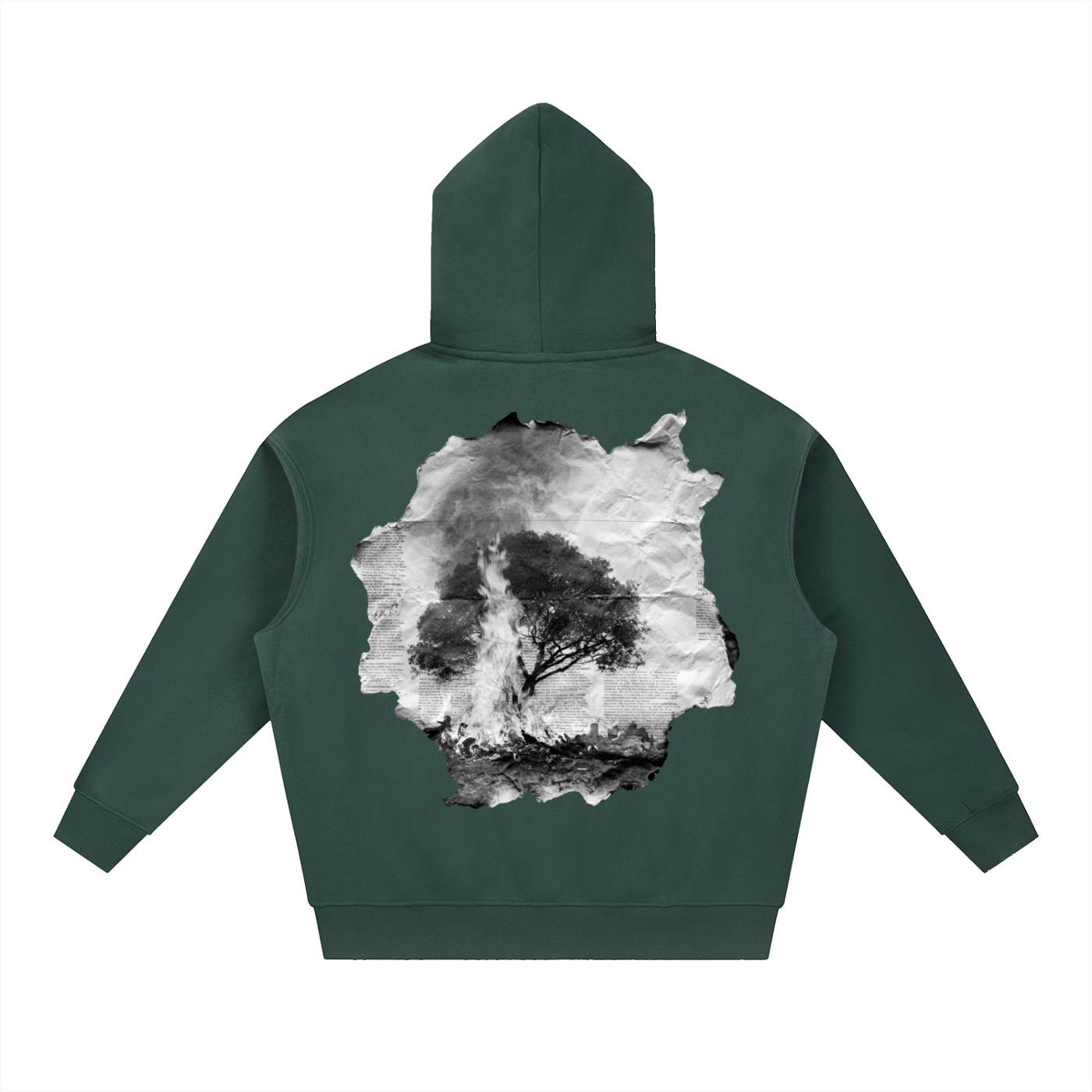 BURNING BUSH Oversized Boxy Hoodie