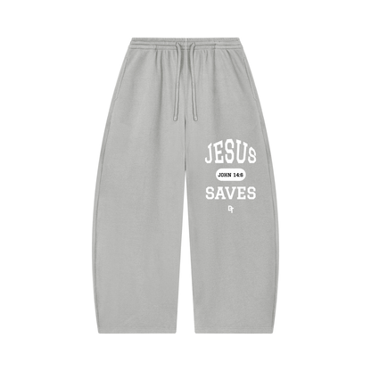 JESUS SAVES Classic | Waffle Barrel Pants