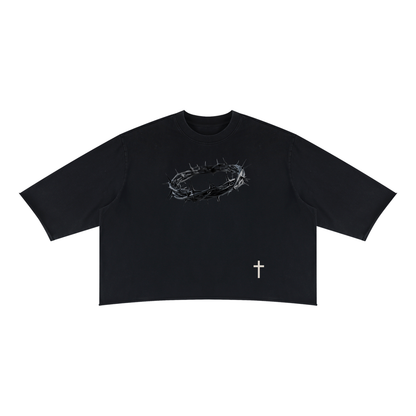 Thorn Crown x Cross | Raw Hem Boxy Tee