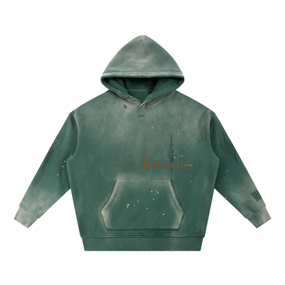 YHWH | Vintage Washed Frayed Hoodie