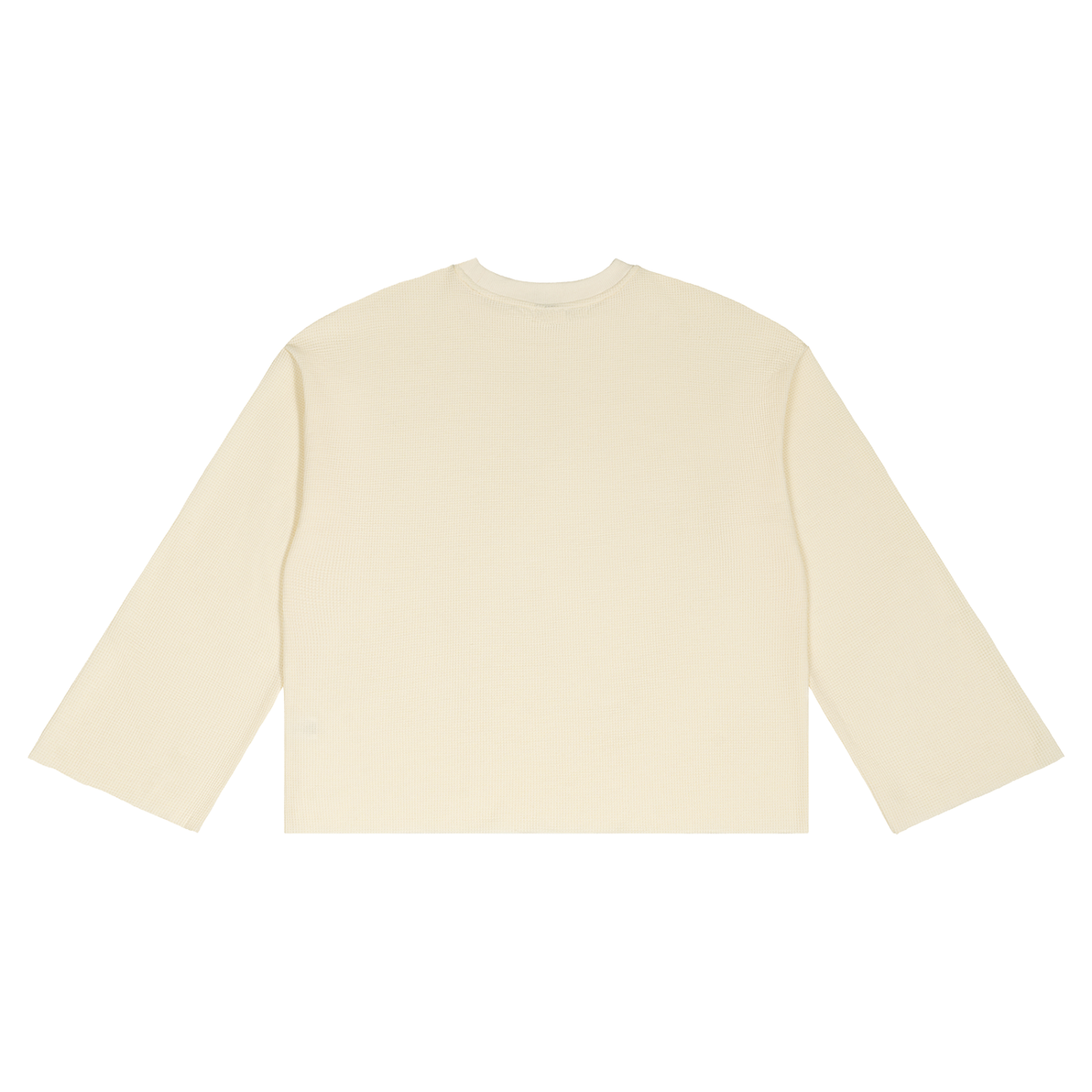 Minimal Waffle Raw Edge Tee