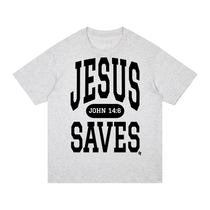 JESUS SAVES Classic | Regular Fit Cotton Tee