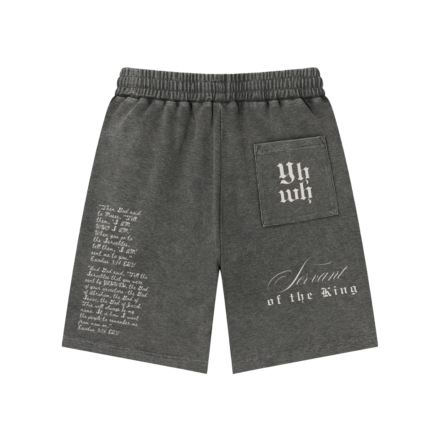 EXO 03 | Mineral Wash Waffle Knit Shorts