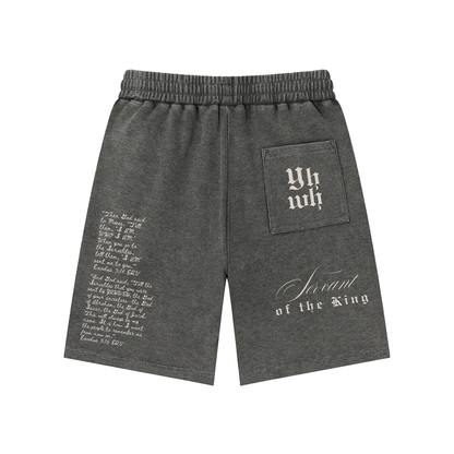 EXO 03 | Mineral Wash Waffle Knit Shorts