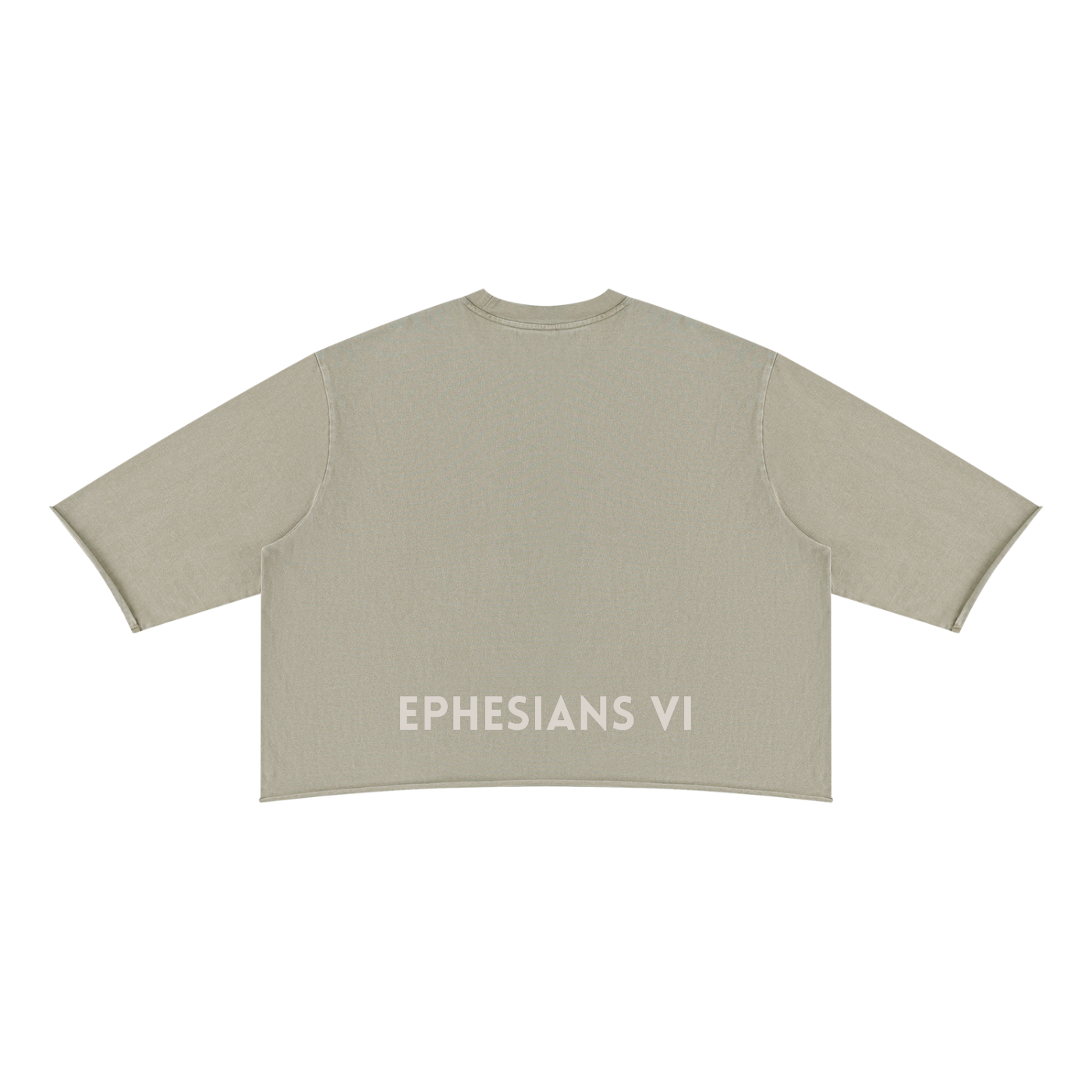 Unisex Mineral Wash Raw Hem Boxy T-Shirt