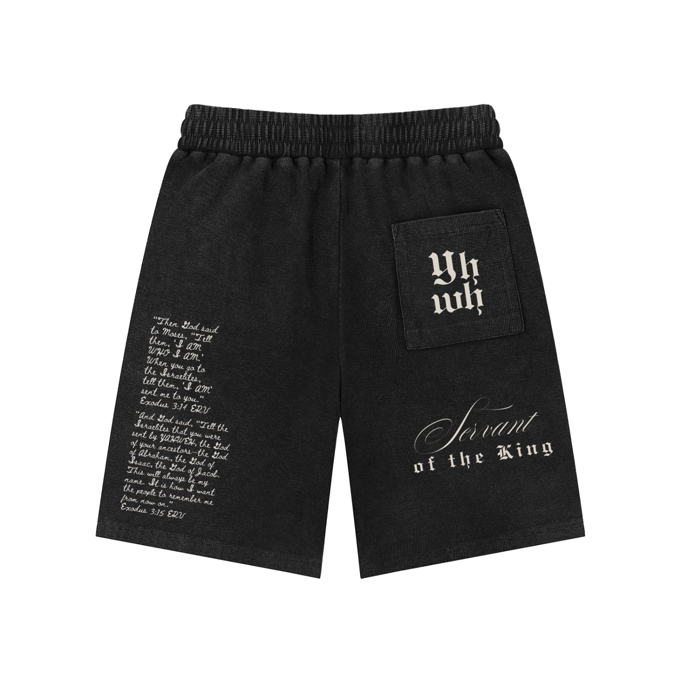 EXO 03 | Mineral Wash Waffle Knit Shorts