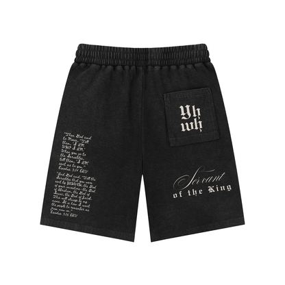 EXO 03 | Mineral Wash Waffle Knit Shorts