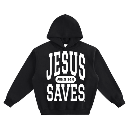 JESUS SAVES Classic | Boxy Hoodie
