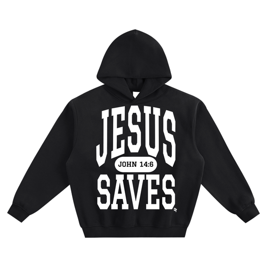 JESUS SAVES Classic | Boxy Hoodie