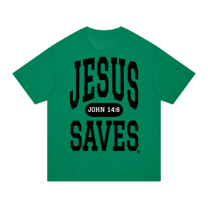 JESUS SAVES Classic | Regular Fit Cotton Tee