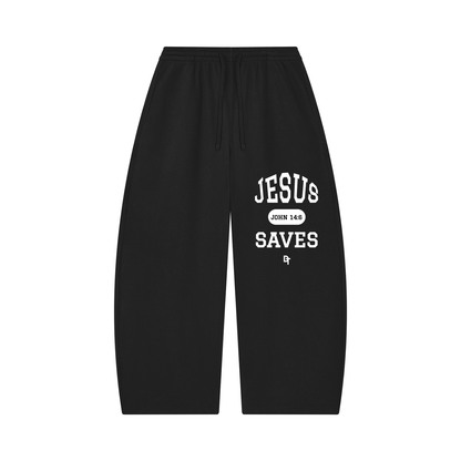 JESUS SAVES Classic | Waffle Barrel Pants