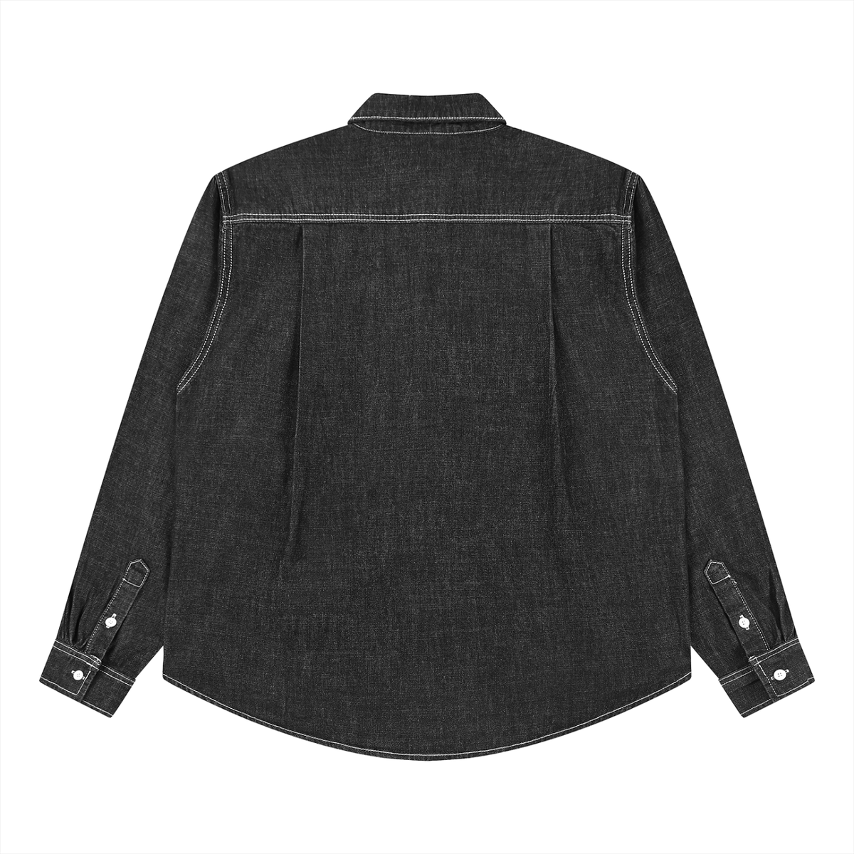 Minimal Vintage Wash Denim Shirt