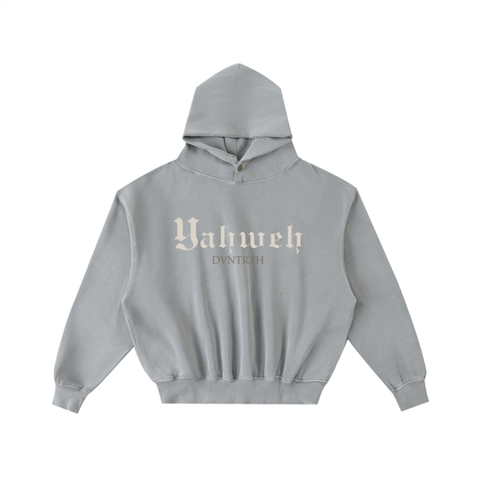 Yahweh x DVNTRTH | Frayed Cropped Oversized Hoodie